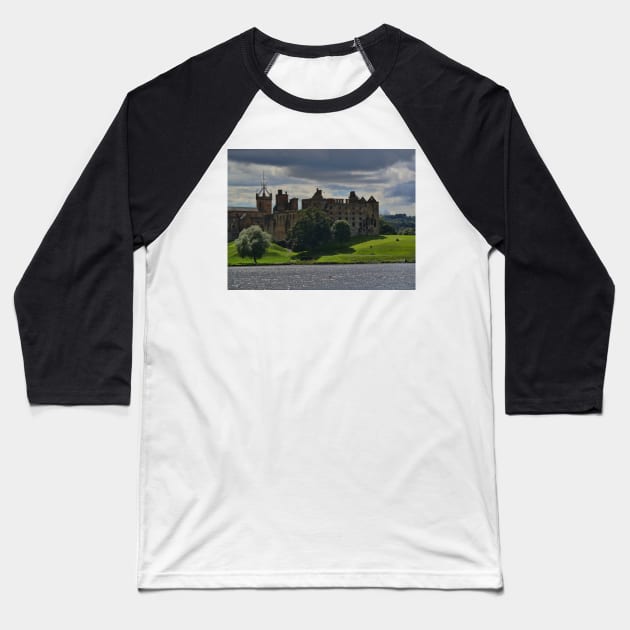 Linlithgow Palace ( in Outlander as Wentworth Prison) Baseball T-Shirt by goldyart